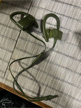 Beats by Dre Powerbeats Wireless Earbuds in Olive Green